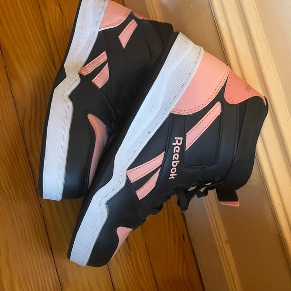 Reebok Black and Pink High-Top Sneakers - Picture 3 of 4
